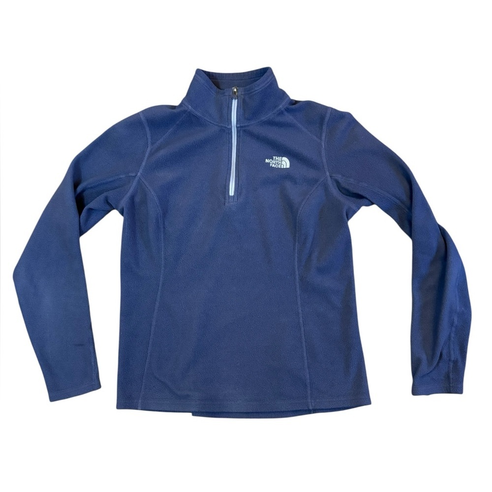 The North Face Navy Blue Half-Zip Fleece - Picture 2 of 8
